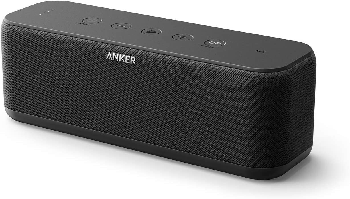 Anker Soundcore Boost - 12 Std Wiedergabe, USB-C, IPX7 Wasserschutz Bluetooth-Lautsprecher (Bluetooth, 20 W, Powerbank, Musik Player für Android, Apple, Smartphone, Iphone, Tablet) von Anker