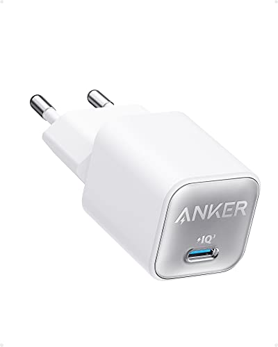 Anker USB C GaN Charger 30W, 511 Ladegerät (Nano 3), PIQ 3.0 PPS Schnellladegerät, Kompatibel mit iPhone 15/15 Pro/15 Pro Max/14 Pro/14 Pro Max, Galaxy, Pixel 4/3, iPad (Ohne Ladekabel) von Anker