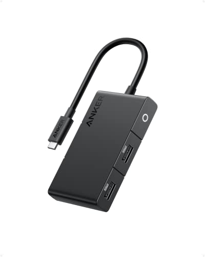 Anker USB-C Hub, 332 USB-C Hub (5-in-1, 4K HDMI) mit 100W Power Delivery, 4K@30Hz HDMI Display, 5Gbps USB-C und USB-A Datenanschlüsse für MacBook, iPad, Lenovo, Dell, HP Laptops, und mehr (Schwarz) von Anker