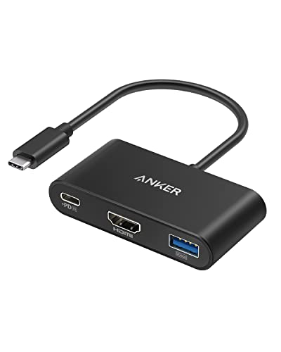 Anker USB C Hub, PowerExpand 3-in-1 USB C Hub mit 4K HDMI, 100W Power Delivery, USB 3.0 Datenschluss, für iPad Pro, MacBook Pro, MacBook Air, XPS, Note 20, Spectre und weitere von Anker