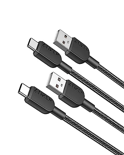 Anker USB C Kabel, [2er Set, 90cm]310 USB A auf USB C Ladekabel, USB A auf Typ C Kabel Schnellladekabel für Samsung Galaxy Note 10 Note 9/S10+ S10, LG V30 (USB 2.0, schwarz), kompatible mit Smartphone von Anker