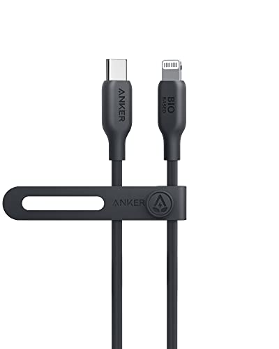 Anker USB-C auf Lightning Kabel, 541 Kabel (Phantomschwarz, 90cm), MFi zertifiziert, Bio Schnellladekabel für iPhone 14 14 Pro 14 Pro Max 13 13 Pro 12 11 X XS XR 8 Plus (Ohne Netzteil) von Anker