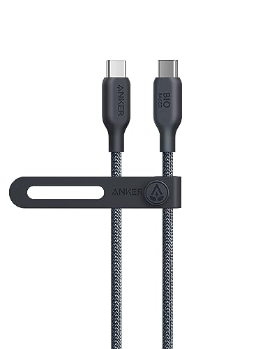 Anker USB-C auf USB-C Kabel (240W, Schwarz, 90cm) Typ-C Bio-Nylon Ladekabel, Schnellladekabel, Kompatibel mit MacBook Pro 2020, iPad Pro 2020, iPad Air 4, Samsung Galaxy S23+/S23 Ultra, Pixel und mehr von Anker