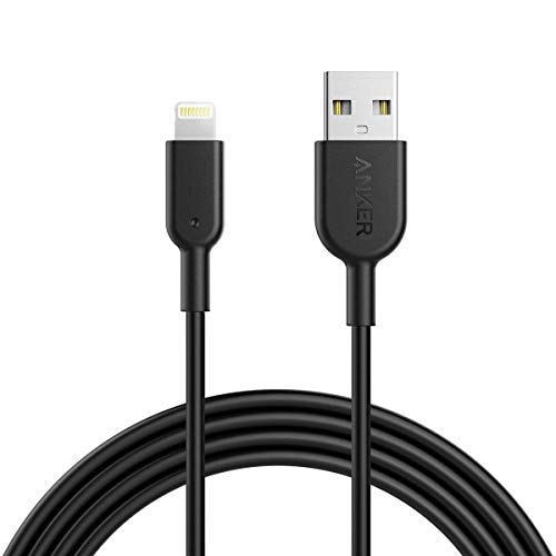 Anker iPhone Ladekabel Powerline II iPhone Kabel 1,8m Lightning Kabel, für iPhone XS/XS Max/XR/X/ 8/8 Plus/ 7/7 Plus/ 6s/ 6/6 Plus/ 5S/ 5/ iPad Pro (Schwarz) von Anker