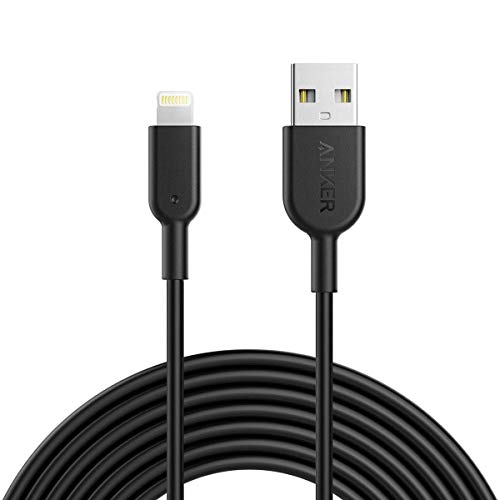 Anker iPhone Ladekabel Powerline II iPhone Kabel 3m Lightning Kabel, MFi-Zertifiziert für iPhone XS/XS Max/XR/X/ 8/8 Plus/ 7/7 Plus/ 6s/ 6/6 Plus/ 5S/ 5/ iPad Pro (Schwarz) von Anker