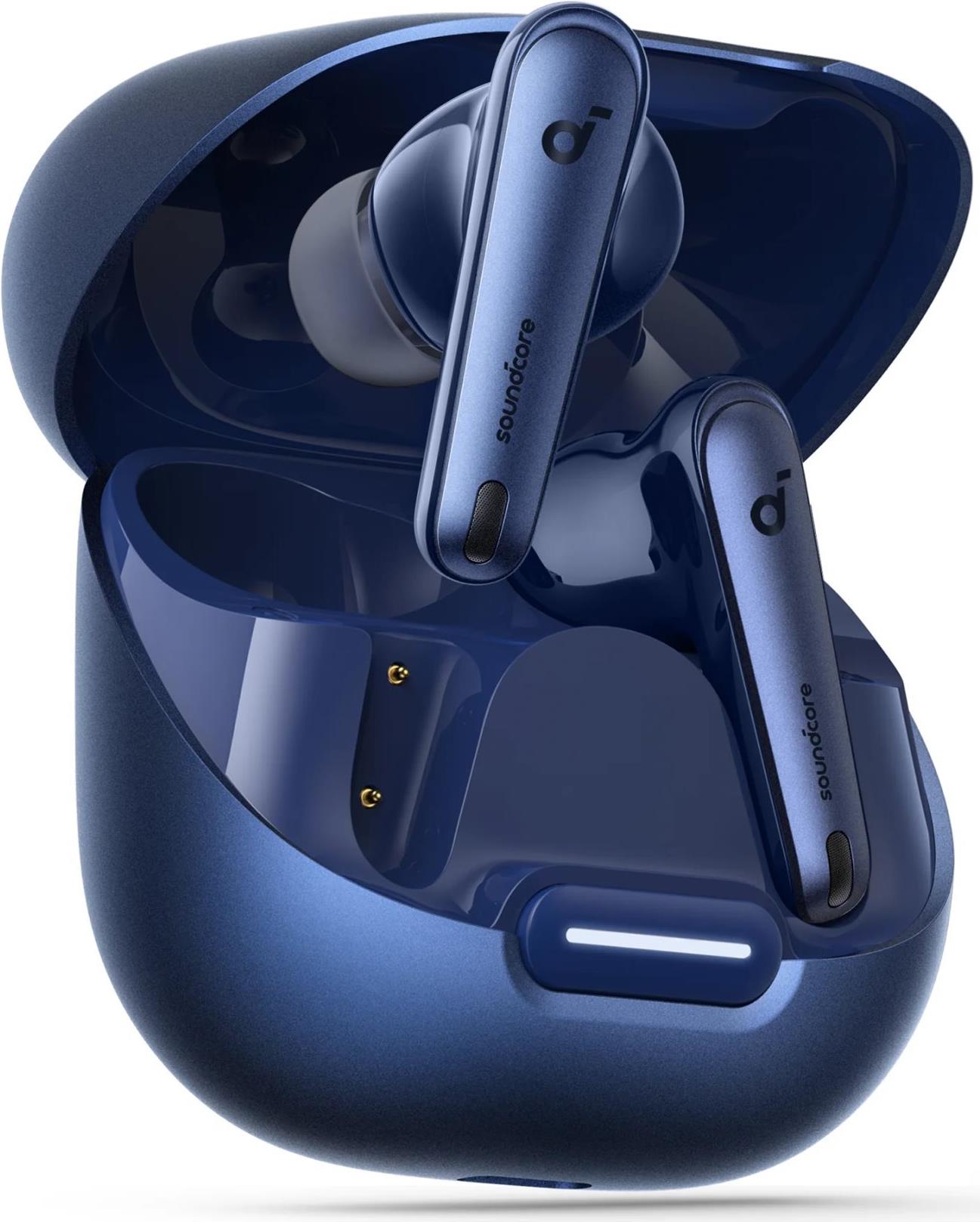 Soundcore Liberty 4 NC - Blue Kopfhörer True Wireless Stereo (TWS) im Ohr Anrufe/Musik USB Typ-C Bluetooth Blau - Navy (A3947G31) von Anker