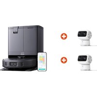 eufy Clean X10 Pro Omni Saugroboter + 2x eufy S350 Überwachungskamera 4K 360 Grad von Anker