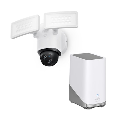 eufy E340 Überwachungskamera 3K Floodlight Dual-Cam Outdoor + Homebase 3 von Anker