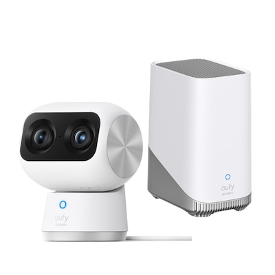 eufy S350 Überwachungskamera 4K 360 Grad Dual-Cam Indoor + Homebase 3 von Anker