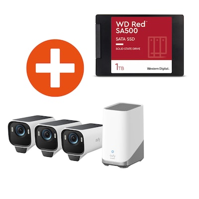 eufyCam S3 Pro 3-Kameras + HomeBase 3 Set + WD Red 1TB SSD eufyCam S3 Pro 3-Kameras + HomeBase 3 Set + WD Red 1TB SSD von Eufy Security
