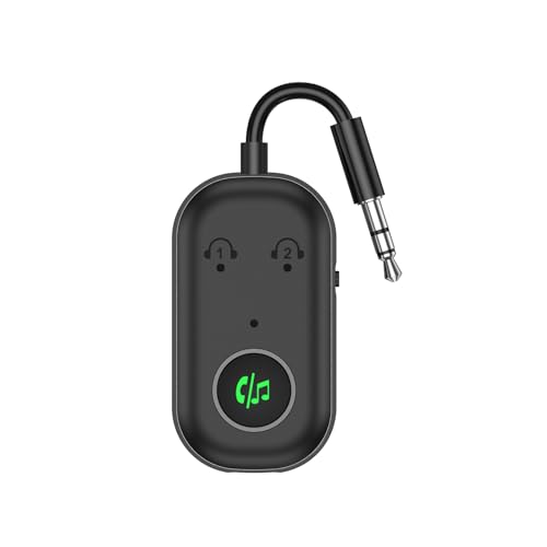 Ankilo Bluetooth 5.3 Adapter Transmitter & Sender für Flugzeug, 2 in 1Bluetooth Sender Empfänger,Typ-C Aufladung Audioempfänger,für MP3 /MP4 Kopfhörer HiFi Lautsprecher,Kopfhörer, Lautsprecher, Laptop von Ankilo
