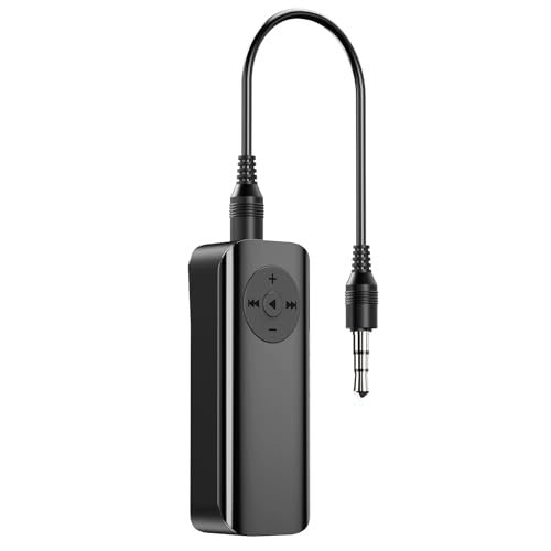 Ankilo Bluetooth 5.3 Adapter für das Auto, Aux Bluetooth Adapter, drahtloser Bluetooth-Sender und -Empfänger, geeignet für Autos, Lautsprecher, Stereoanlagen und Kopfhörer von Ankilo