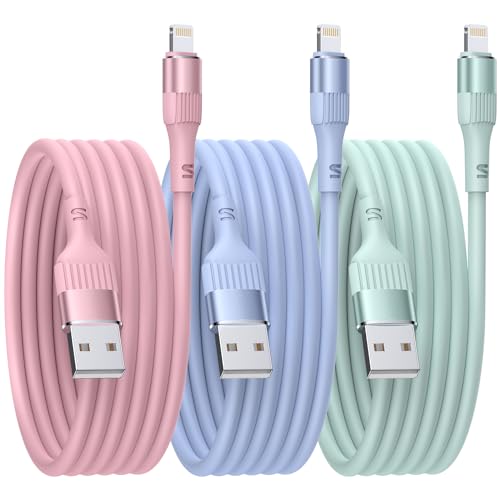 iphone ladekabel 3Pack 1.8M apple lightning kabel Kieselgel iPhone Schnellladekabel [MFi-Zertifiziert ] für iPhone 14 13 12 11 Pro Max Mini XR XS X 8 7 6 6s Plus SE 2020 von Ankoda
