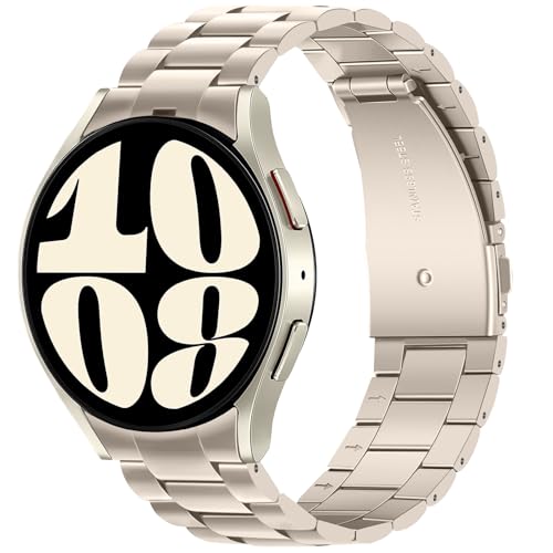 Anlinser Kompatibel mit Samsung Galaxy Watch 7/6/5/4/FE Armband 44mm 40mm 6 Classic Armband 43mm 47mm, Kein Gap Metal -Ersatzarmband Kompatibel mit Galaxy Watch 5 Pro/4 Classic, 20MM, Polarstern Anlinser Kompatibel mit Samsung Galaxy Watch 7/6/5/4/FE Armband 44mm 40mm 6 Classic Armband 43mm 47mm, Kein Gap Metal -Ersatzarmband Kompatibel mit Galaxy Watch 5 Pro/4 Classic, 20MM, Polarstern von Anlinser