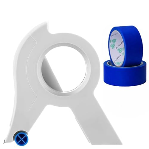 Anlising Malerband-Applikator, Masking Master mit 2 Rollenband, Maler-Klebebandspender,Vormontiertes Abdeckfolien-Klebebandwerkzeug, Klebebandmaschine Tragbarer,für Zierleisten,Böden,Fenster,Türrahme Anlising Malerband-Applikator, Masking Master mit 2 Rollenband, Maler-Klebebandspender,Vormontiertes Abdeckfolien-Klebebandwerkzeug, Klebebandmaschine Tragbarer,für Zierleisten,Böden,Fenster,Türrahme von Anlising