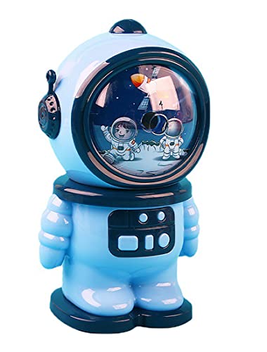 Anller Bleistiftspitzer, manueller Anspitzer, automatische Stiftvorschubfunktion, Bleistiftschneider in Astronautenform für Klassenzimmer/Büro/Kindergeschenk, Blau von Anller