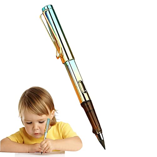 Anloximt Ewiger Bleistift | Auswechselbarer, unbegrenztes Schreiben, ewiger Bleistift, keine Tinte,Kunstwerkzeuge mit Radiergummi für Studenten und erwachsene Künstler, die Zeichnungen schreiben von Anloximt