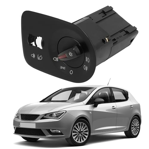 Anlseiod für Seat Ibiza 4 2008-2015 Nebelscheinwerfer Scheinwerfer Lichtschalter Hauptlicht Schalter Steuerknopfschalter Ibiza IV OE 6J1941531J 6J1941531A 6J1941531AL Licht Schalter Control Switch von Anlseiod