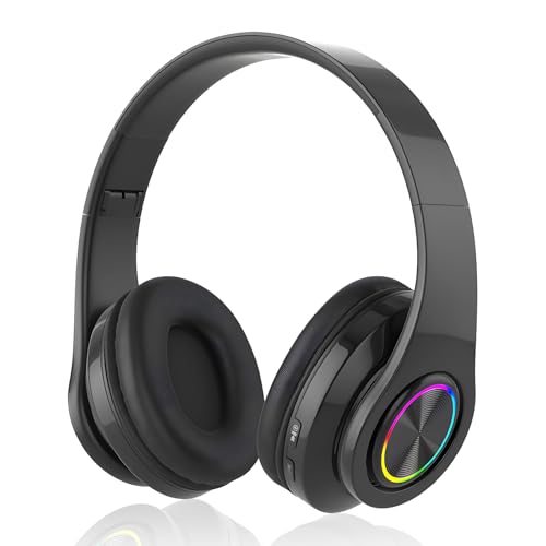 Anluomania Bluetooth Kopfhörer Over Ear, Kopfhörer Kabellos Bluetooth, Faltbare Bluetooth 5.0 Wireless Headphones, HiFi Stereo, Einstellbar, Eingebautes Mikrofon, für Outdoor, Reisen, Studium Anluomania Bluetooth Kopfhörer Over Ear, Kopfhörer Kabellos Bluetooth, Faltbare Bluetooth 5.0 Wireless Headphones, HiFi Stereo, Einstellbar, Eingebautes Mikrofon, für Outdoor, Reisen, Studium von Anluomania