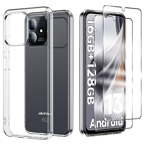 Anlxhj für Ulefone Note 16 Pro Hülle,mit 2 Stück Displayschutz Schutzfolie,Handyhülle Transparente Soft Silikon TPU Schutzhülle Bumper Case für Ulefone Note 16 Pro 6.52", Durchsichtig Anlxhj für Ulefone Note 16 Pro Hülle,mit 2 Stück Displayschutz Schutzfolie,Handyhülle Transparente Soft Silikon TPU Schutzhülle Bumper Case für Ulefone Note 16 Pro 6.52", Durchsichtig von Anlxhj