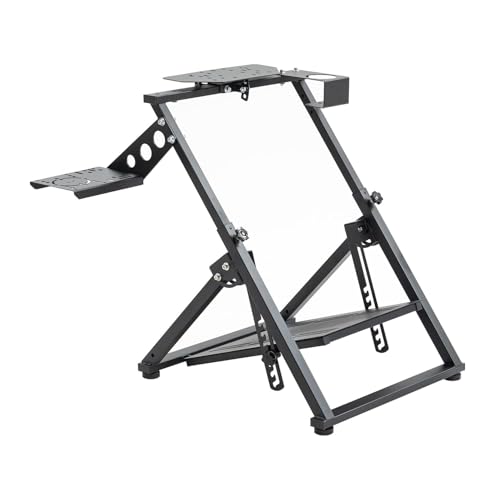 Anman Foldable Driving Gaming Lenkrad Ständer Fit für Logitech G25 G27 G29 G923, Thrustmaster PXN V9, faltbar, nicht enthalten Pedale & Shifter Anman Foldable Driving Gaming Lenkrad Ständer Fit für Logitech G25 G27 G29 G923, Thrustmaster PXN V9, faltbar, nicht enthalten Pedale & Shifter von Anman