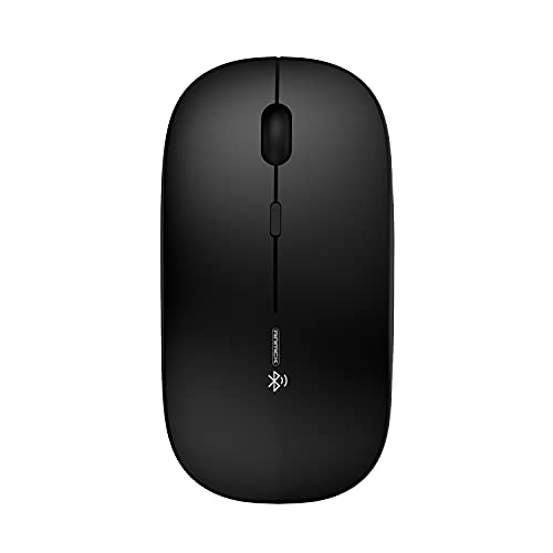 Anmck Bluetooth Maus, Wiederaufladbare Geräuschlose klick DREI-Modus Bluetooth Kabellose Maus(Bt 3.0/5.0+2.4g),3 Stufen Einstellbare DPI 800/1200/1600,Schlanke Tragbare Bluetooth Maus Für Laptop,Mac von Anmck