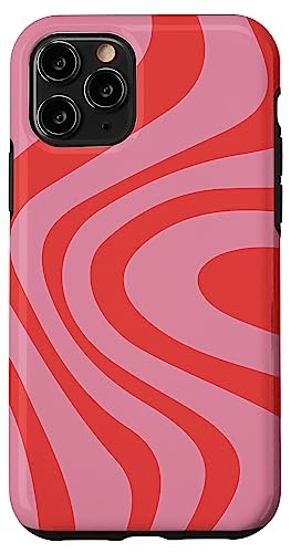 Hülle für iPhone 11 Pro Retro Liquid Swirl Abstraktes Muster in Pink und Rot Hülle für iPhone 11 Pro Retro Liquid Swirl Abstraktes Muster in Pink und Rot von Anna Cecil Designs