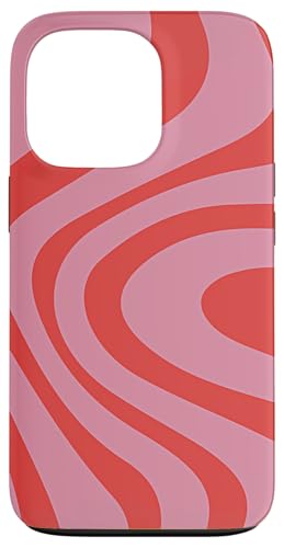 Hülle für iPhone 13 Pro Retro Liquid Swirl Abstraktes Muster in Pink und Rot Hülle für iPhone 13 Pro Retro Liquid Swirl Abstraktes Muster in Pink und Rot von Anna Cecil Designs