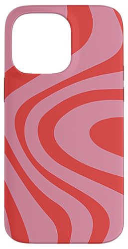 Hülle für iPhone 14 Pro Max Retro Liquid Swirl Abstraktes Muster in Pink und Rot Hülle für iPhone 14 Pro Max Retro Liquid Swirl Abstraktes Muster in Pink und Rot von Anna Cecil Designs