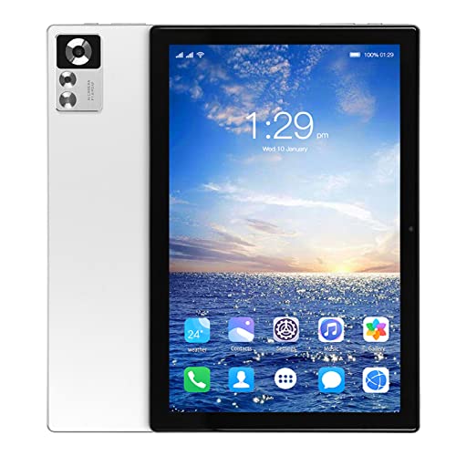 10,1 Zoll Tablet mit Schutzhülle und Tastatur für Android 12 – 2 in 1 FHD Tablet, 8 Kern CPU, 8+256G RAM, 8MP+16MP, 5G WiFi, 4G LTE Tablet, 7000 mAh. (EU-Stecker) von Annadue