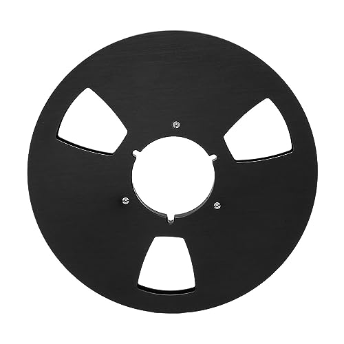 10,5 Zoll Leere Aufwickelspule, 3-Loch-Aluminiumlegierung, Universelles Öffnungsmaschinenteil für, Wiederherstellung Ihres Tonbandgeräts (Black) von Annadue