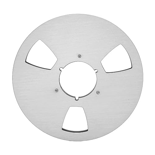 10,5 Zoll Leere Aufwickelspule, 3-Loch-Aluminiumlegierung, Universelles Öffnungsmaschinenteil für, Wiederherstellung Ihres Tonbandgeräts (Silberfarbe) von Annadue