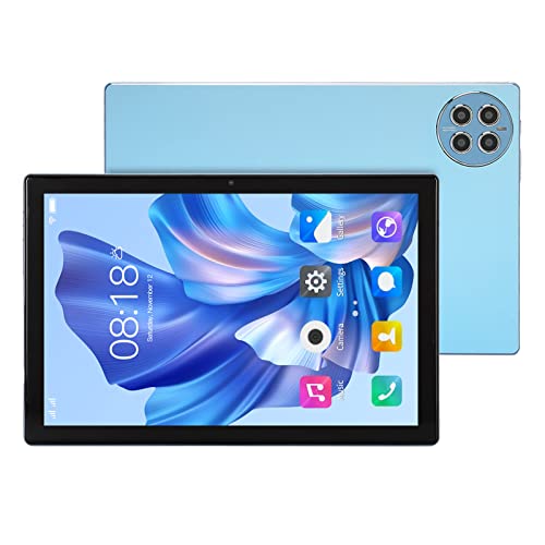 10 Zoll Tablet, 12 GB RAM, 256 GB ROM, Octa Core CPU Gaming Tablet für Android 12, Vorne 8 MP, Hinten 20 MP, Dual Kameras, Smart Tablet, 10.000 MAh Akku (Blau) von Annadue