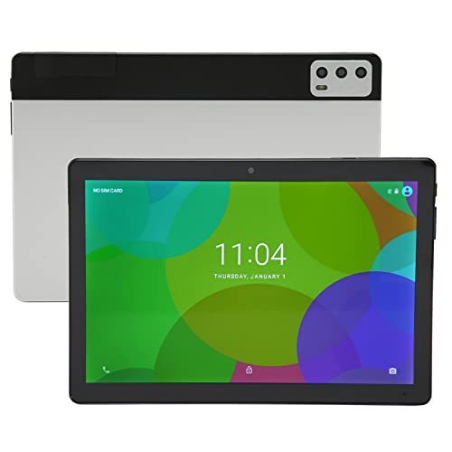 10-Zoll-Tablet Android 11, Tablet-PC mit Dual-SIM-Kartensteckplatz, 4 GB RAM 256 GB ROM (TF 128 GB), Octa Core 2,0 GHz, Support-Anrufe, Dual-Kamera, WLAN, 7000-mAh-Akku (EU-Stecker) von Annadue