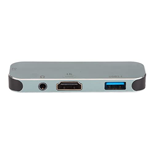 100 W Aluminiumlegierung Typ C Hub Dock Station PD-Ladeanschluss Hot-Plug-Funktion 4K 60 Hz 10 Gbit/S Hochgeschwindigkeitsübertragung USB C-Hub für, für von Annadue