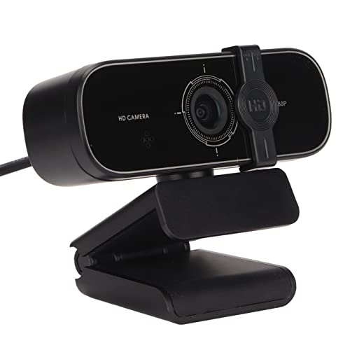 1080P Webcam mit Mikrofon,HD USB Webcam mit Sichtschutzabdeckung,Autofokus,Rauschunterdrückung,Einstellbarer Betrachtungswinkel,Plug and Play,für Anrufe,Konferenzen,Video von Annadue