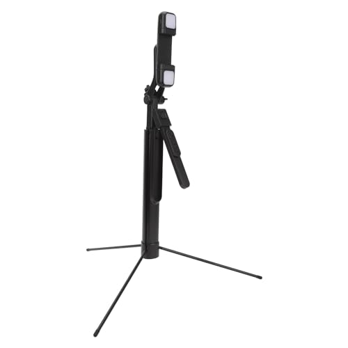 167CM Tragbares Selfie Stick Stativ, Anti Shake Handykamera Stativ mit Komplementärlicht, Bluetooth Fernbedienung, Boden Selfie Stick. von Annadue