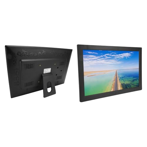 17 Digitaler Bilderrahmen, 16:10 IPS HD Display 1440x900 Digitaler Bilderrahmen Zum Verschenken, Unterstützt Video/Audio/Bild, USB/SD/MMC Karte/Mi-NI HDMI, Wandmontierbar (Black) von Annadue