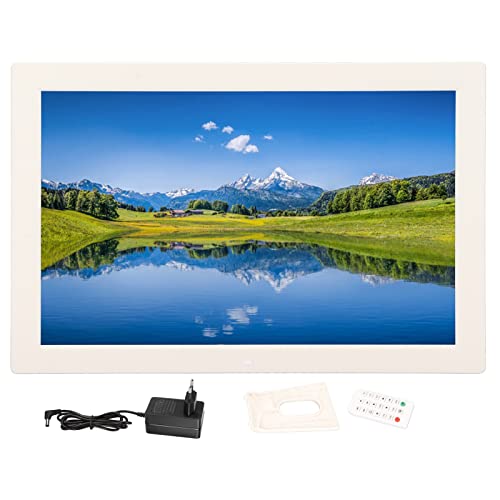 17 Zoll HD Digital Bilderrahmen mit Fernbedienung, 16:10 LED Anzeige 1440 * 900 Elektronischer Bilderrahmen, Unterstützt Video/Audio/Bild, Unterstützt USB/SD/MMC Karte/HDMI. von Annadue