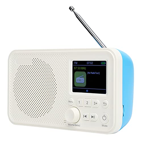 2,4 Zoll DAB Digitalradio mit Farbdisplay und MP3 Player, mit Dual Alarm und Snooze Funktion, für Zuhause und Im Freien. von Annadue