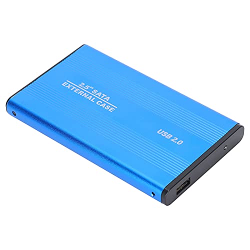 2,5 Zoll Tragbare Externe Festplattegehäuse, 3 TB Unterstützen, USB 2.0 HDD/SSD-Festplattengehäuse, für Externe Datenspeicherung(Blau) von Annadue