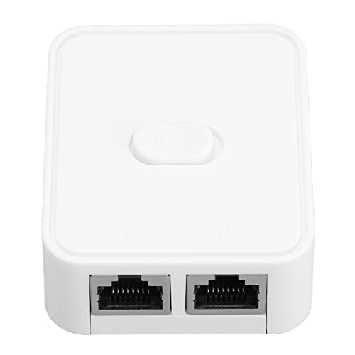 2 Port Gigabit Netzwerk Switch, 10/100/1000Mbps PoE Extender Switch RJ45 Netzwerk Splitter 2 Eingang 1 Ausgang/1 Eingang 2 Ausgang, Heimnetzwerk Hub, Ethernet Splitter von Annadue