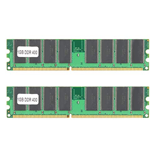 2 Stück DDR 1 GB 400 MHz PC-3200 184 Poliges Speichermodul Für AMD, Desktop Computer Doppelseitige 16 Korn Speicherplatine. von Annadue