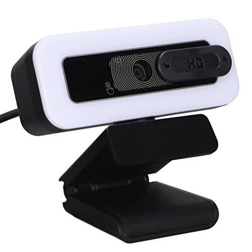 2K Webcam mit Mikrofon,USB Webcam mit Sichtschutzabdeckung,einstellbare Helligkeit,Gesichtserkennung,Plug and Play,für Anrufe,Konferenzen,Video von Annadue