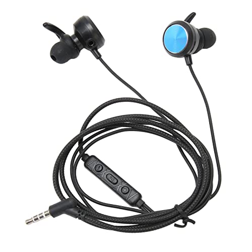 3,5 mm Gaming Kopfhörer, Kabelgebundene geräuschunterdrückende Gaming Ohrhörer In-Ear mit Abnehmbarem Verstellbarem Mikrofon für PS4 für Xbox One, Laptops, Smartphones, PCs Usw von Annadue
