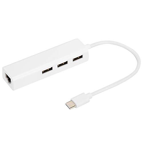 3 Port USB2.0 Hub, RJ45 LAN Netzwerkkarte USB3.1 Typ-C bis Ethernet Adapter, Geeignet für Mac OS Android PC USB 2.0 Hub 3 Port USB2.0 Hub, RJ45 LAN Netzwerkkarte USB3.1 Typ-C bis Ethernet Adapter, Geeignet für Mac OS Android PC USB 2.0 Hub von Annadue