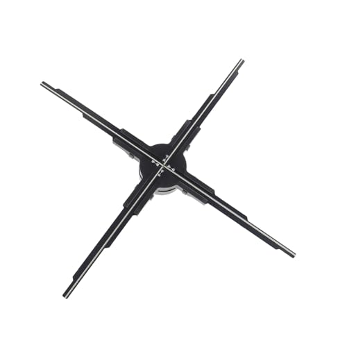 3D Hologramm Fan, 50 cm 4 Blades Tragbarer 3D Holographic Projektor, Video Werbung Display Fan mit 510LEDs für Party Bar Business Stores Hotels (EU-Stecker) von Annadue