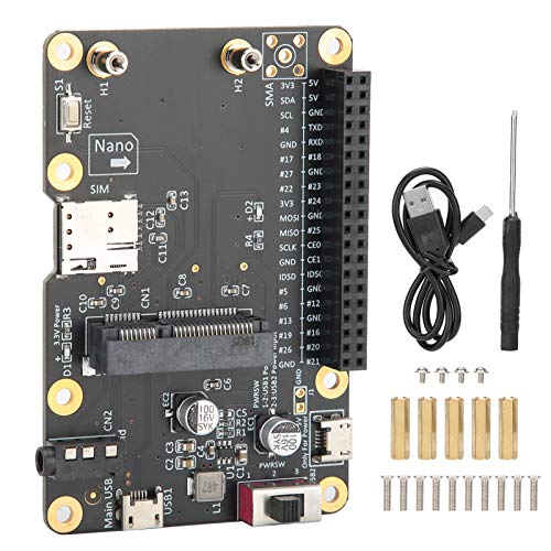 3G / 4G LTE Basishut, Kompatibel mit Raspberry Pi 4/3/2 / B + -Modellen mit 40 Poligem GPIO Header, Unterstützt Ruhestromstromkreise mit bis zu 3 Ampere. von Annadue