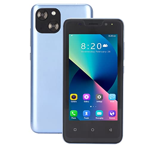 3G Entsperrte Mobiltelefone, 4,66 Zoll Touchscreen Android Smartphone, Dual SIM Dual Kameras, 3000 mAh Akku, 1 GB RAM 8 GB ROM, WiFi, Bluetooth Handys(Blau) von Annadue