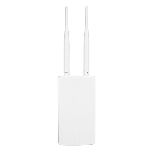4G LTE CPE WLAN Router für den Außenbereich, Wasserdicht, 150 Mbit/s, Mobiler Router, mit 2 Abnehmbaren Antennen, 100-240 V (EU-Stecker) von Annadue